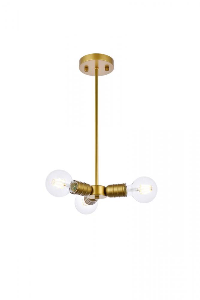Reyes Pendant Lamp D7.5"H1.7" Brass