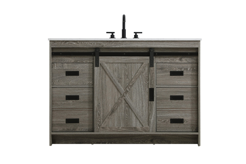 Austin 48 inch Single Bathroom Vanity in Rustic Grey