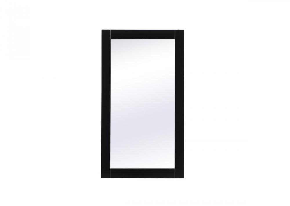 Aqua Vanity Mirror 18x32 Inch in Black