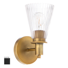 Quorum 5803-1-59 - LAWTON 1 LIGHT WALL MT - MATTE BLACK