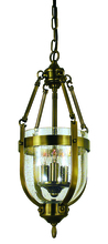 Framburg 1013 BN - 3-Light Brushed Nickel Hannover Mini-Chandelier