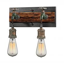 ELK Home 14281/2 - Jonas 2-Light Vanity Lamp in Multi-Tone Weathered with Faucet Motif