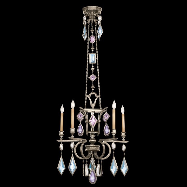 Encased Gems 27" Round Chandelier