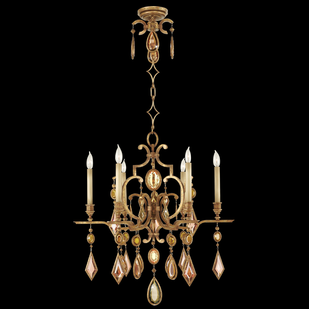 Encased Gems 29" Round Chandelier